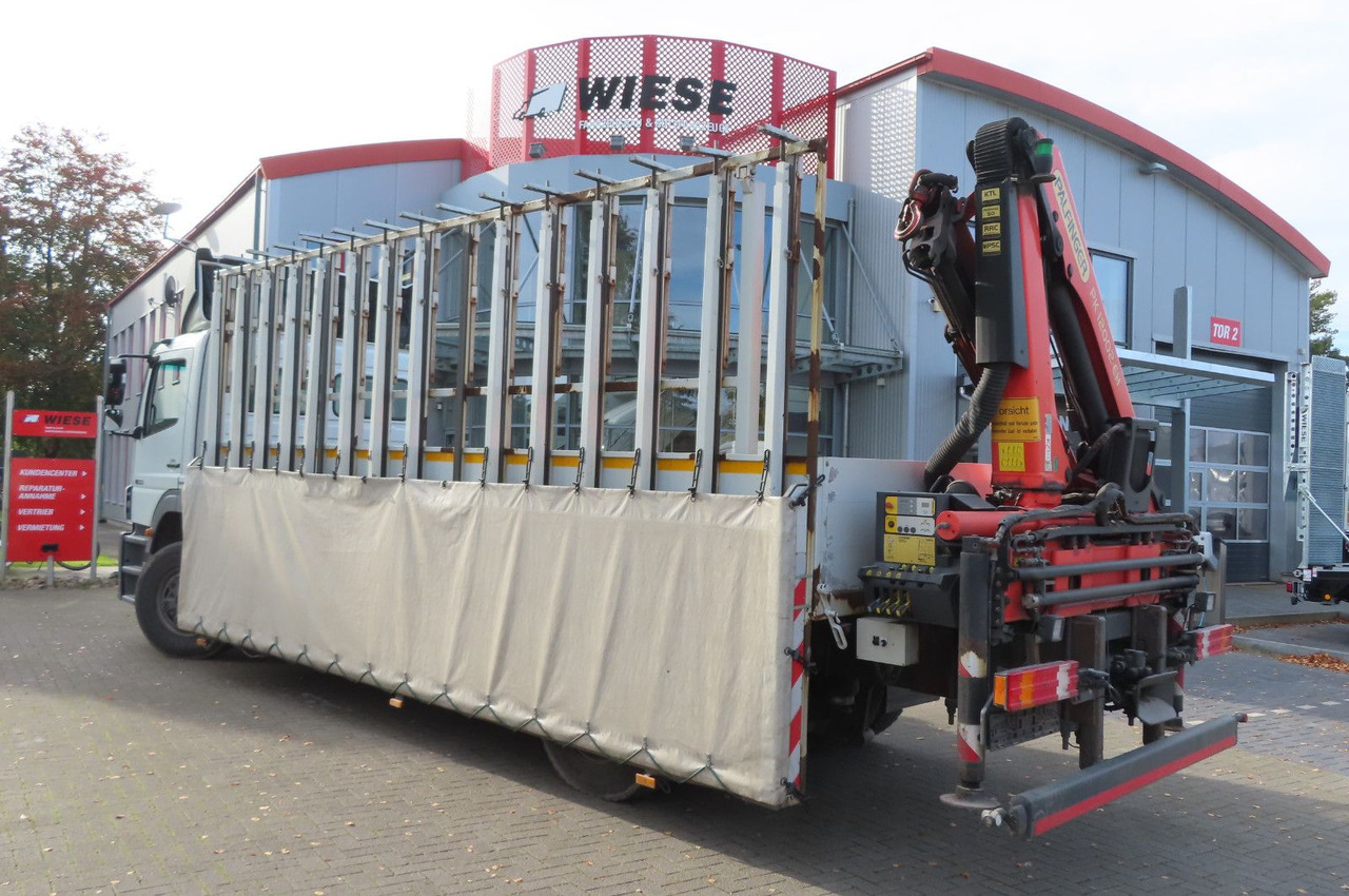 Mercedes-Benz Axor 1833 L - Glastransporter Kran Palfinger - Camion platformă, Camion cu macara: Foto 3 Mercedes-Benz Axor 1833 L - Glastransporter Kran Palfinger - Camion platformă, Camion cu macara: Foto 3