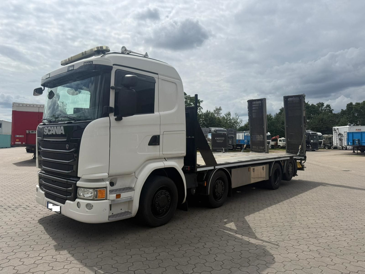 Scania G450 Baumaschinentransporter mit Rampen - Maşină de tractare: Foto 2 Scania G450 Baumaschinentransporter mit Rampen - Maşină de tractare: Foto 2