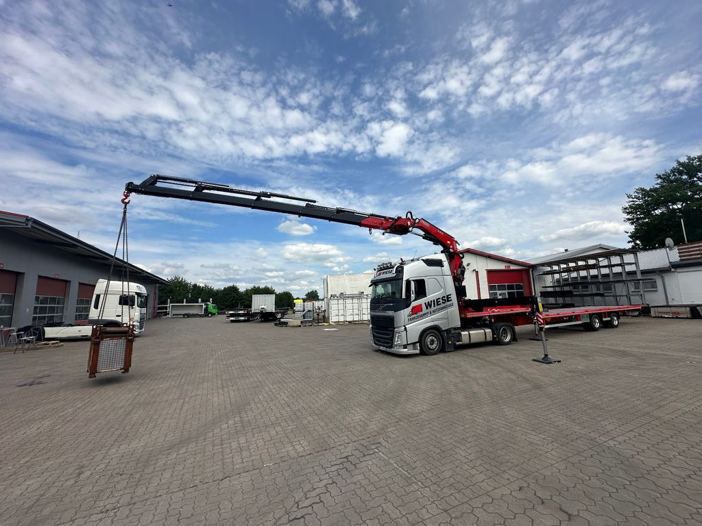 Wiese Stufensattel Tieflader mit Kran Fassi F545 Wiese Stufensattel Tieflader mit Kran Fassi F545 - Semiremorcă transport agabaritic: Foto 1 Wiese Stufensattel Tieflader mit Kran Fassi F545 Wiese Stufensattel Tieflader mit Kran Fassi F545 - Semiremorcă transport agabaritic: Foto 1