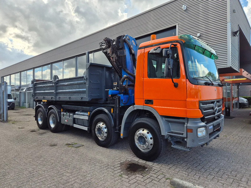 Mercedes-Benz Actros 3241 8X4 Containersysteem/ 20T HMF crane/ Manual - Camion cu cârlig, Camion cu macara: Foto 3 Mercedes-Benz Actros 3241 8X4 Containersysteem/ 20T HMF crane/ Manual - Camion cu cârlig, Camion cu macara: Foto 3