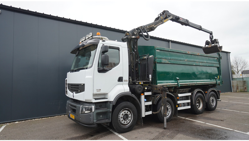 Renault PREMIUM 380 DXI 8X2/6 2 SIDE TIPPER WITH PLFINGER Q 170 Z CRANE.278.200KM - Camion cu macara: Foto 3 Renault PREMIUM 380 DXI 8X2/6 2 SIDE TIPPER WITH PLFINGER Q 170 Z CRANE.278.200KM - Camion cu macara: Foto 3