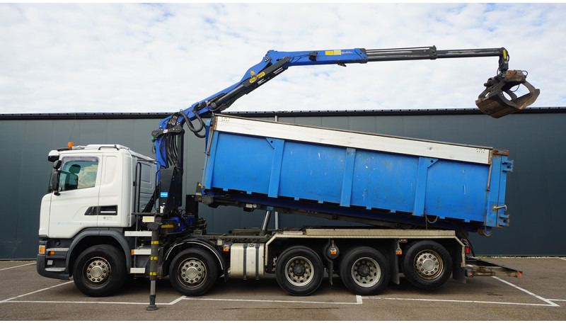 Scania G 490 10X4 CABLE SYSTEM TRUCK WITH PALFINGER Q180Z95TR CRANE - Camion cu macara: Foto 1 Scania G 490 10X4 CABLE SYSTEM TRUCK WITH PALFINGER Q180Z95TR CRANE - Camion cu macara: Foto 1