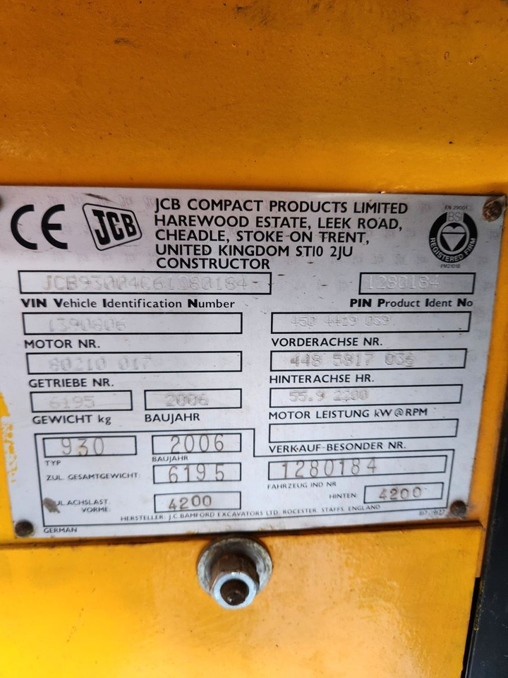 JCB 930 4 x 4 - Stivuitor diesel: Foto 2 JCB 930 4 x 4 - Stivuitor diesel: Foto 2
