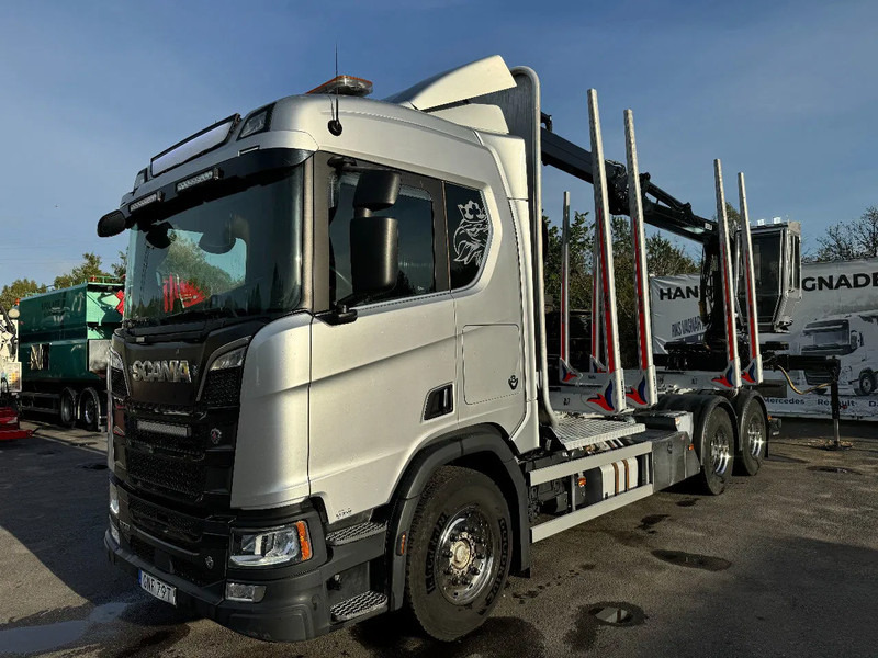 Scania R730 V8 6X4, Retarder,Timber-truck + Kesla, 2020 - Camion forestier, Camion cu macara: Foto 3 Scania R730 V8 6X4, Retarder,Timber-truck + Kesla, 2020 - Camion forestier, Camion cu macara: Foto 3