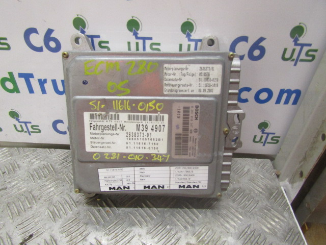 MAN 280 ECM ENGINE ECU MAN P/NO 51.11616.0150 - Calculator de bord pentru Camion: Foto 1 MAN 280 ECM ENGINE ECU MAN P/NO 51.11616.0150 - Calculator de bord pentru Camion: Foto 1