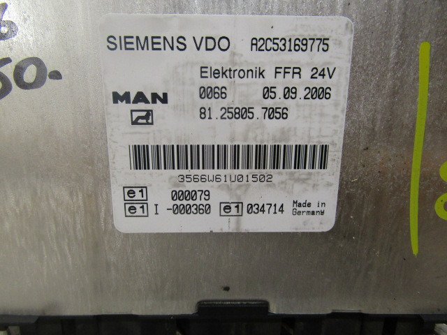 MAN TGL / TGM FFR UNIT ECU 81.25805.7056 - Calculator de bord pentru Camion: Foto 2 MAN TGL / TGM FFR UNIT ECU 81.25805.7056 - Calculator de bord pentru Camion: Foto 2