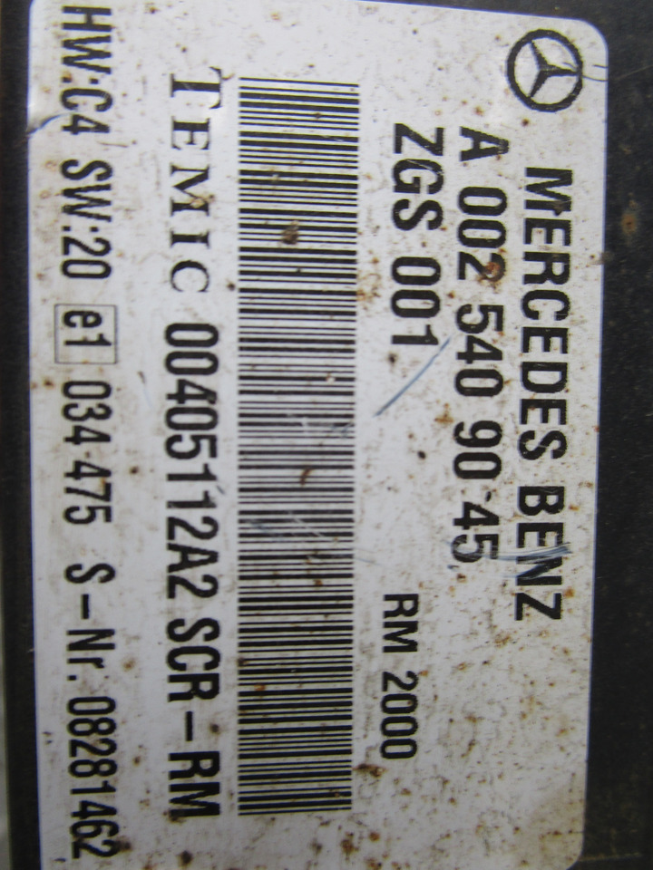 MERCEDES AXOR SCR CONTROL UNIT P/NO A0025409045 - Sistem electric pentru Camion: Foto 2 MERCEDES AXOR SCR CONTROL UNIT P/NO A0025409045 - Sistem electric pentru Camion: Foto 2