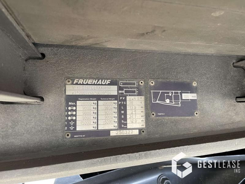 Remorcă cu prelată Fruehauf Rideaux coulissants 3 essieux: Foto 15