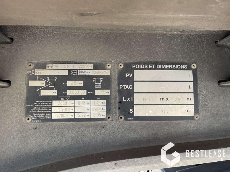 Remorcă cu prelată Fruehauf Rideaux coulissants 3 essieux: Foto 14