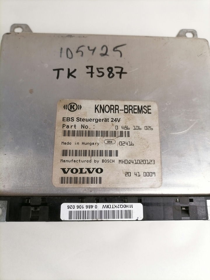 Volvo EBS control unit 20410009 - Calculator de bord pentru Camion: Foto 3 Volvo EBS control unit 20410009 - Calculator de bord pentru Camion: Foto 3