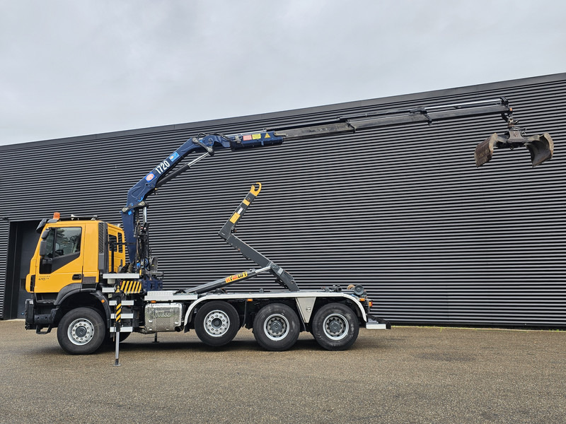 Iveco TRAKKER 380 8X6 / EURO 6 / CRANE + HOOKLIFT - Camion cu cârlig, Camion cu macara: Foto 3 Iveco TRAKKER 380 8X6 / EURO 6 / CRANE + HOOKLIFT - Camion cu cârlig, Camion cu macara: Foto 3