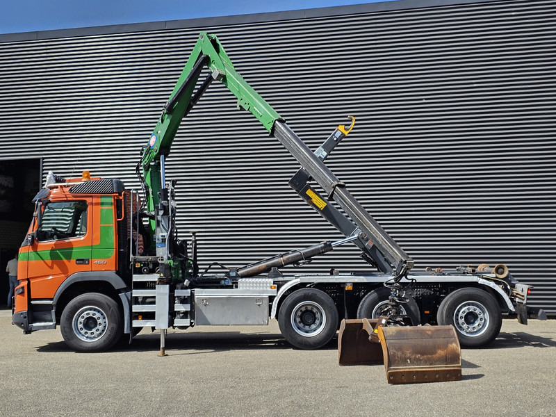 Volvo FMX 460 / 8x4-4 / HMF CRANE + HOOKLIFT / CONTAINER - Camion cu cârlig, Camion cu macara: Foto 4 Volvo FMX 460 / 8x4-4 / HMF CRANE + HOOKLIFT / CONTAINER - Camion cu cârlig, Camion cu macara: Foto 4