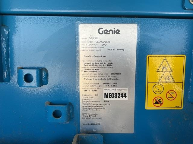Genie S85 XC - Nacela telescopica: Foto 5 Genie S85 XC - Nacela telescopica: Foto 5