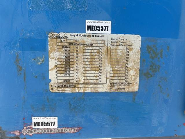 Nooteboom MCO-156-36V - Semiremorcă transport agabaritic: Foto 5 Nooteboom MCO-156-36V - Semiremorcă transport agabaritic: Foto 5