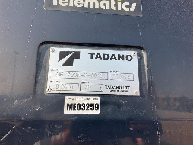 Tadano GR700N-2 - Macara pentru teren accidentat: Foto 5 Tadano GR700N-2 - Macara pentru teren accidentat: Foto 5