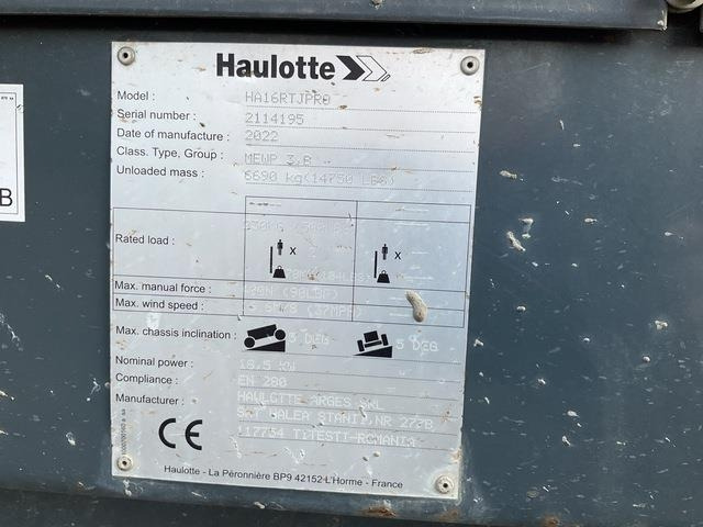 Haulotte HA16RT - Nacela articulata: Foto 5 Haulotte HA16RT - Nacela articulata: Foto 5