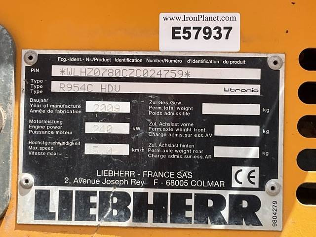 Liebherr R954C HDV - Excavator pentru demolări: Foto 5 Liebherr R954C HDV - Excavator pentru demolări: Foto 5