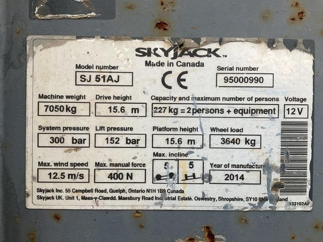 SkyJack SJ51AJ - Nacela articulata: Foto 5 SkyJack SJ51AJ - Nacela articulata: Foto 5