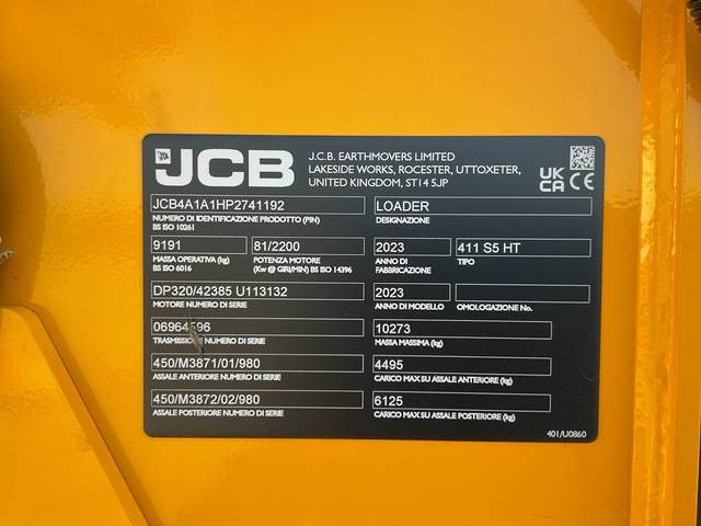 JCB 411 S5 HT - Încărcător frontal pe pneuri: Foto 5 JCB 411 S5 HT - Încărcător frontal pe pneuri: Foto 5