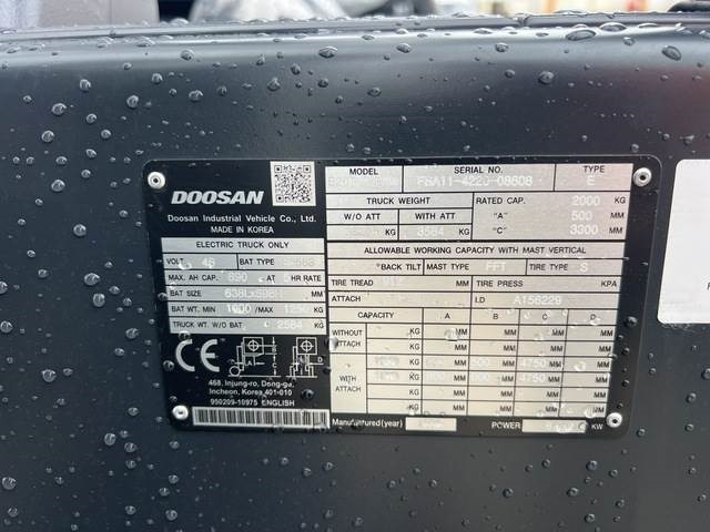 Doosan B20T-7 PLUS - Electrostivuitor: Foto 5 Doosan B20T-7 PLUS - Electrostivuitor: Foto 5