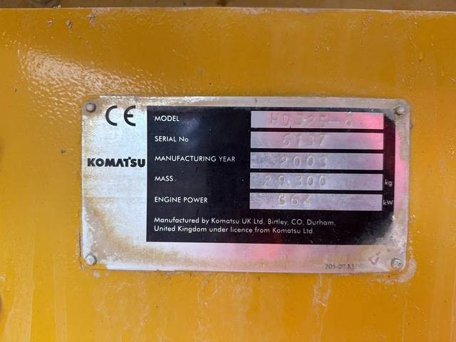 Komatsu HD325-6 - Camion minier: Foto 5 Komatsu HD325-6 - Camion minier: Foto 5