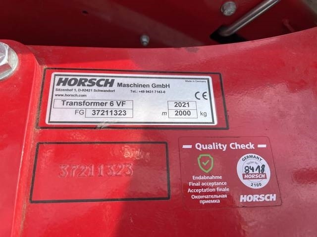 Horsch Transformer 6VF - Maşină pentru prelucrarea solului: Foto 5 Horsch Transformer 6VF - Maşină pentru prelucrarea solului: Foto 5