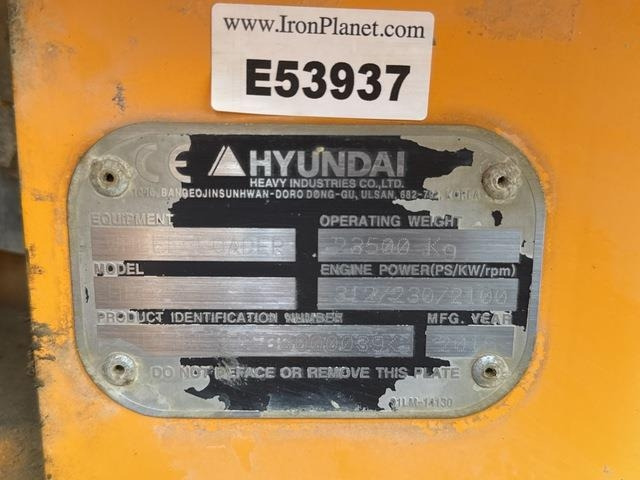 Hyundai HL970 - Încărcător frontal pe pneuri: Foto 5 Hyundai HL970 - Încărcător frontal pe pneuri: Foto 5