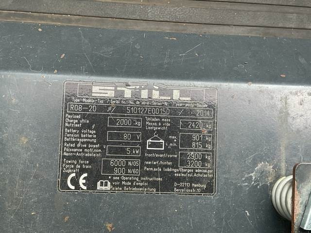 Still R 08-20 - Tractor electric: Foto 5 Still R 08-20 - Tractor electric: Foto 5