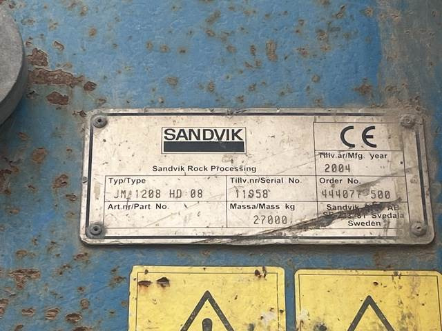 Sandvik JM1208 - Concasor cu fălci: Foto 5 Sandvik JM1208 - Concasor cu fălci: Foto 5
