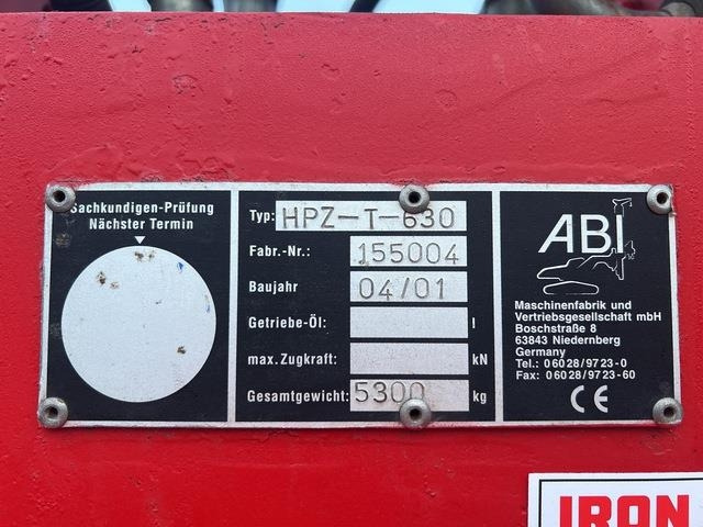 ABI HPZ-T-630 - Alte utilaje: Foto 5 ABI HPZ-T-630 - Alte utilaje: Foto 5