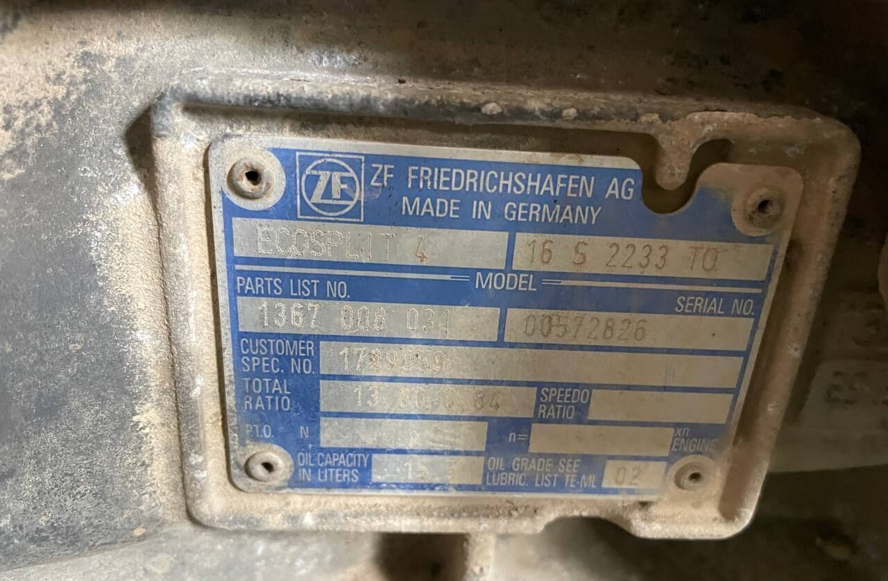 ZF 16 S 2233 TO Ecosplit 4 - Cutie de viteze pentru Camion: Foto 2 ZF 16 S 2233 TO Ecosplit 4 - Cutie de viteze pentru Camion: Foto 2