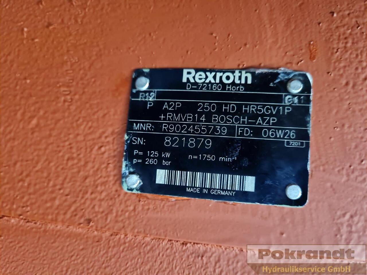 A2P250HD HR5GV1P + RMVB14 - Pompa hidraulica: Foto 5 A2P250HD HR5GV1P + RMVB14 - Pompa hidraulica: Foto 5