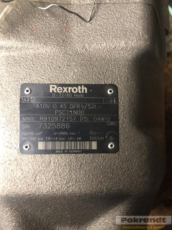 Rexroth A10VO45DFR1 52L PSC11N00 - Pompa hidraulica: Foto 2 Rexroth A10VO45DFR1 52L PSC11N00 - Pompa hidraulica: Foto 2