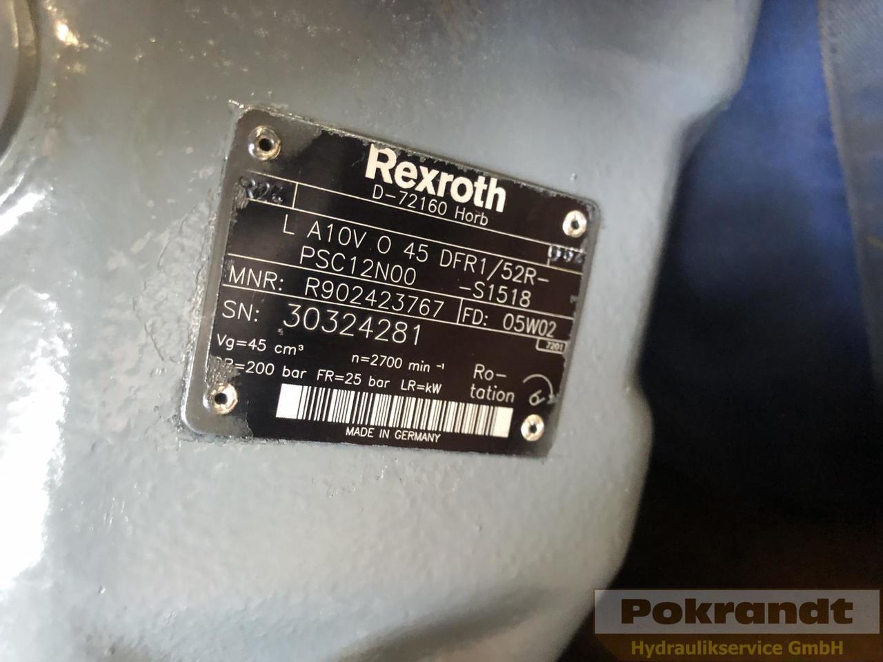 Rexroth A10VO60DFR1-52R-PSC12K04-S1517 + A10VO45DFR1-52R-PSC12N00-S1518 - Pompa hidraulica: Foto 2 Rexroth A10VO60DFR1-52R-PSC12K04-S1517 + A10VO45DFR1-52R-PSC12N00-S1518 - Pompa hidraulica: Foto 2