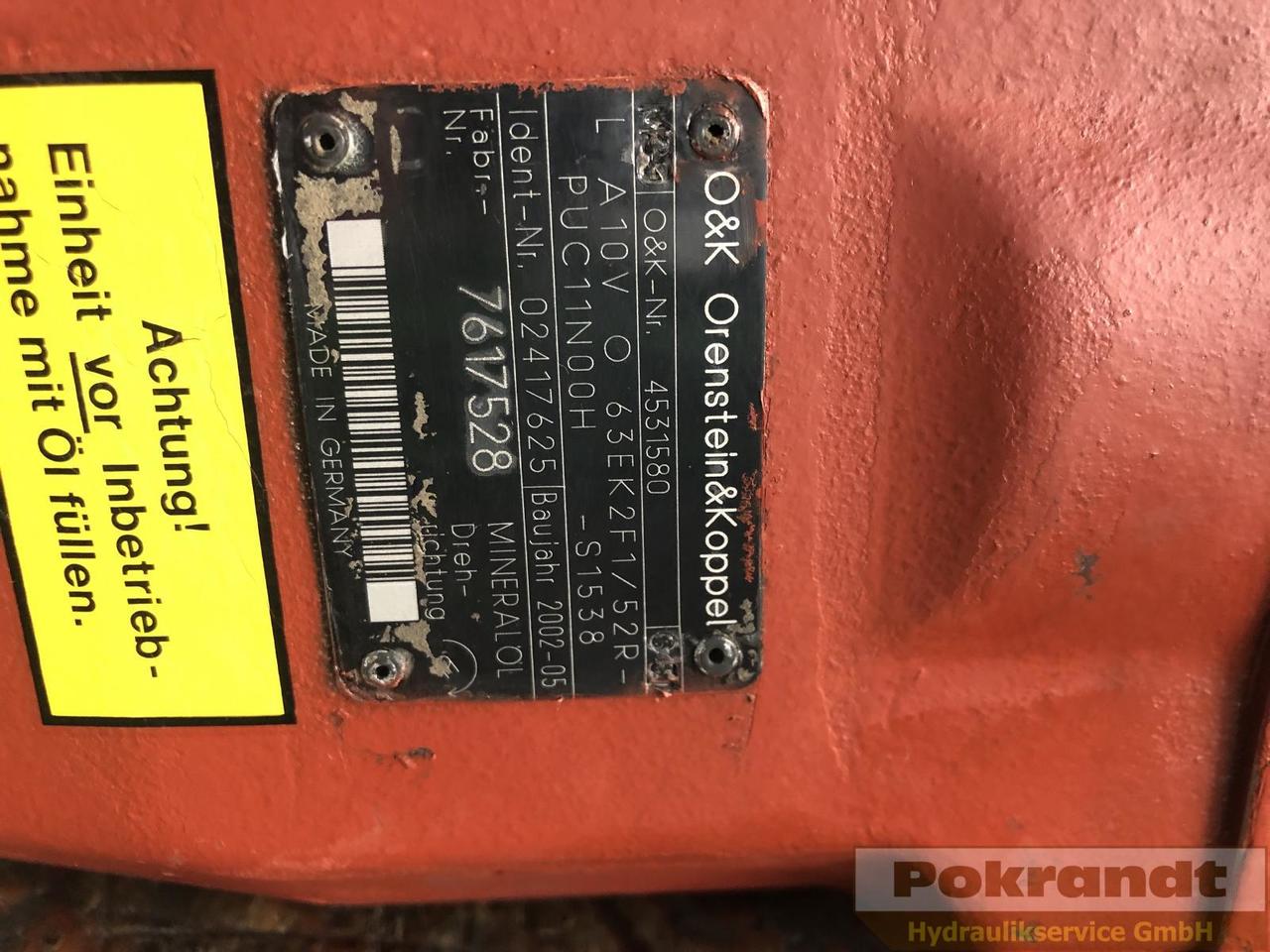 Rexroth A10VO63EK2F1-52R-PUC11N00H-S1538 - Pompa hidraulica: Foto 2 Rexroth A10VO63EK2F1-52R-PUC11N00H-S1538 - Pompa hidraulica: Foto 2