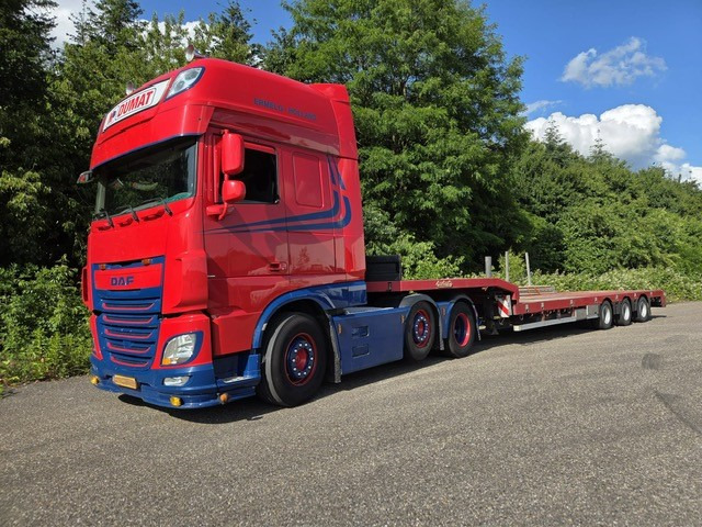 DAF XF 460 FTG 6x2 Super Spacecab + Nooteboom semi-dieplader - Camion şasiu: Foto 3 DAF XF 460 FTG 6x2 Super Spacecab + Nooteboom semi-dieplader - Camion şasiu: Foto 3