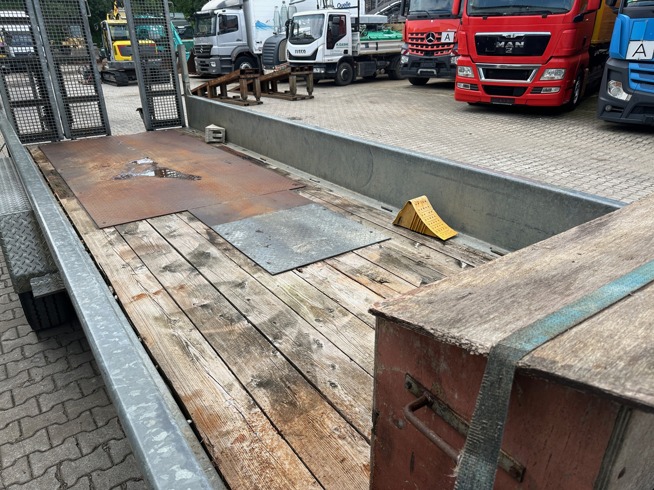 Remorcă transport agabaritic Demmler Tandem-Tiefladeranhänger Fräsenanhänger: Foto 7