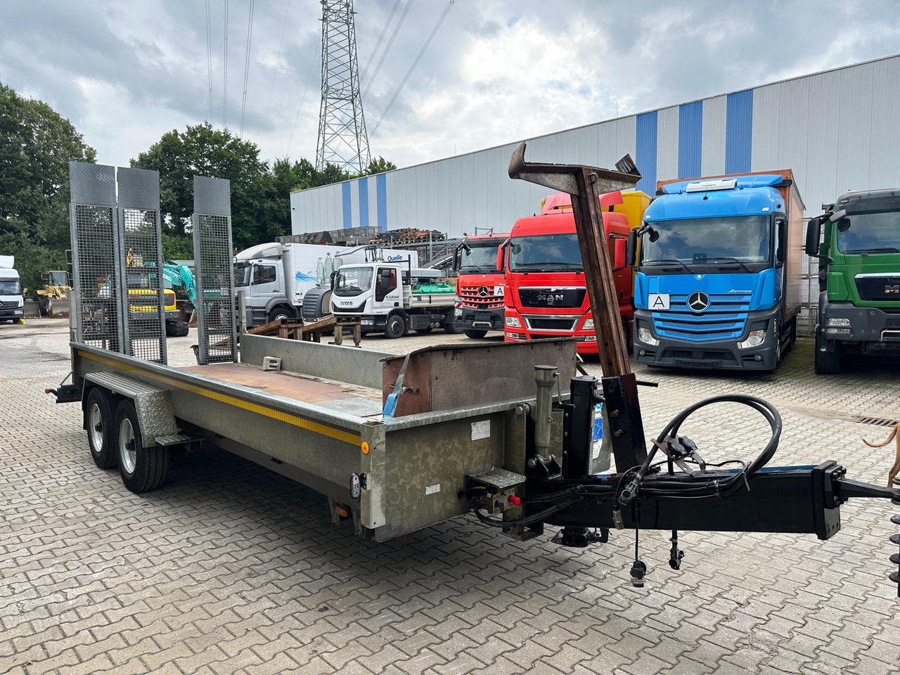 Remorcă transport agabaritic Demmler Tandem-Tiefladeranhänger Fräsenanhänger: Foto 6