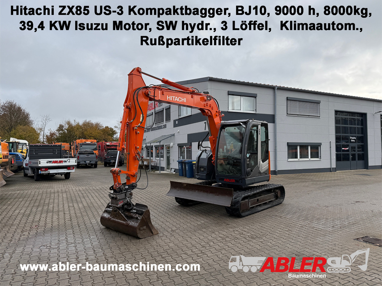 Hitachi ZX85 US-3 Kompaktbagger SW - Mini excavator: Foto 1 Hitachi ZX85 US-3 Kompaktbagger SW - Mini excavator: Foto 1