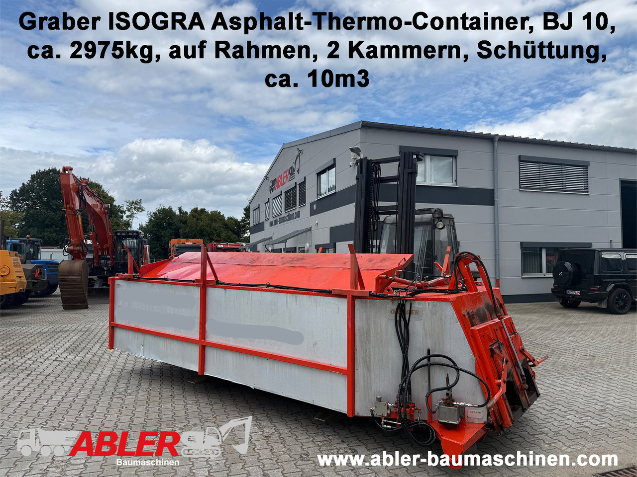 Graber ISOGRA Asphalt Thermo Container - Suprastructură interschimbabilă/ Container, Maşină de asfaltat: Foto 1 Graber ISOGRA Asphalt Thermo Container - Suprastructură interschimbabilă/ Container, Maşină de asfaltat: Foto 1