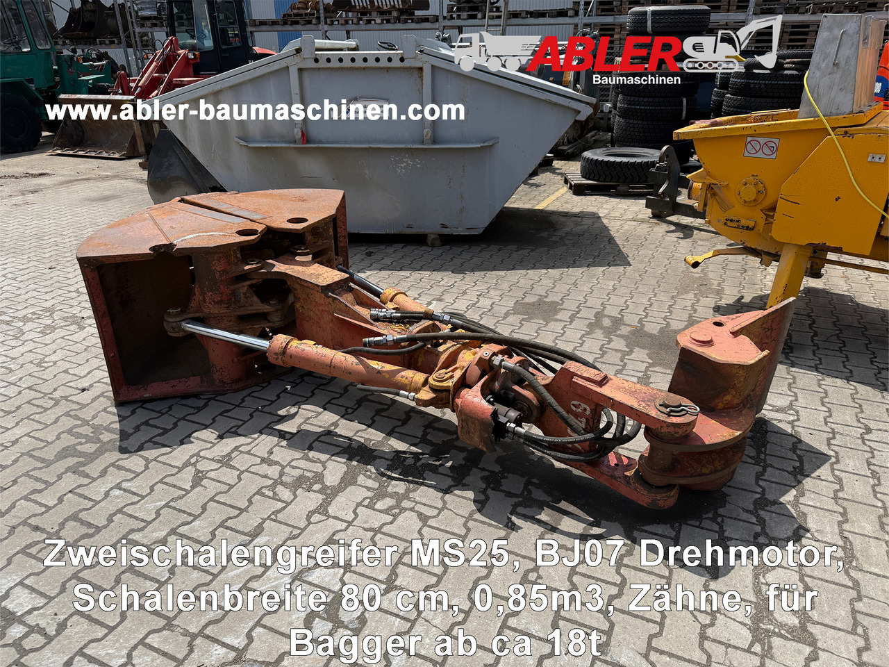 Zweischalengreifer MS25 0,85 m3 - Cupa graifer: Foto 1 Zweischalengreifer MS25 0,85 m3 - Cupa graifer: Foto 1