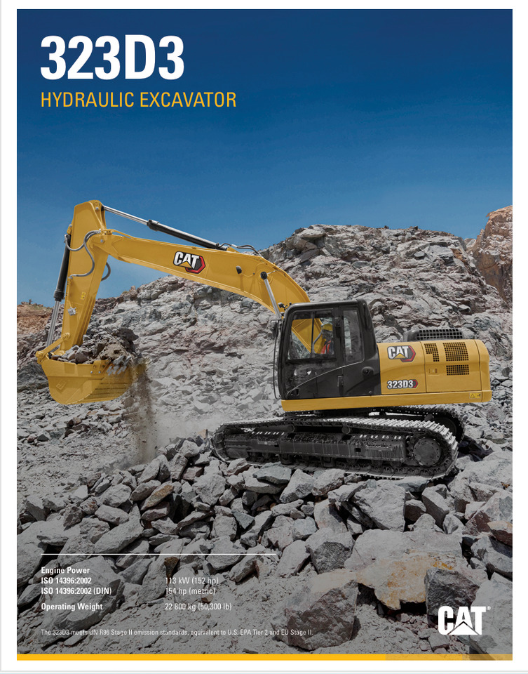 CATERPILLAR 323D3 Hydraulic Excavator - Excavator pe şenile: Foto 2 CATERPILLAR 323D3 Hydraulic Excavator - Excavator pe şenile: Foto 2