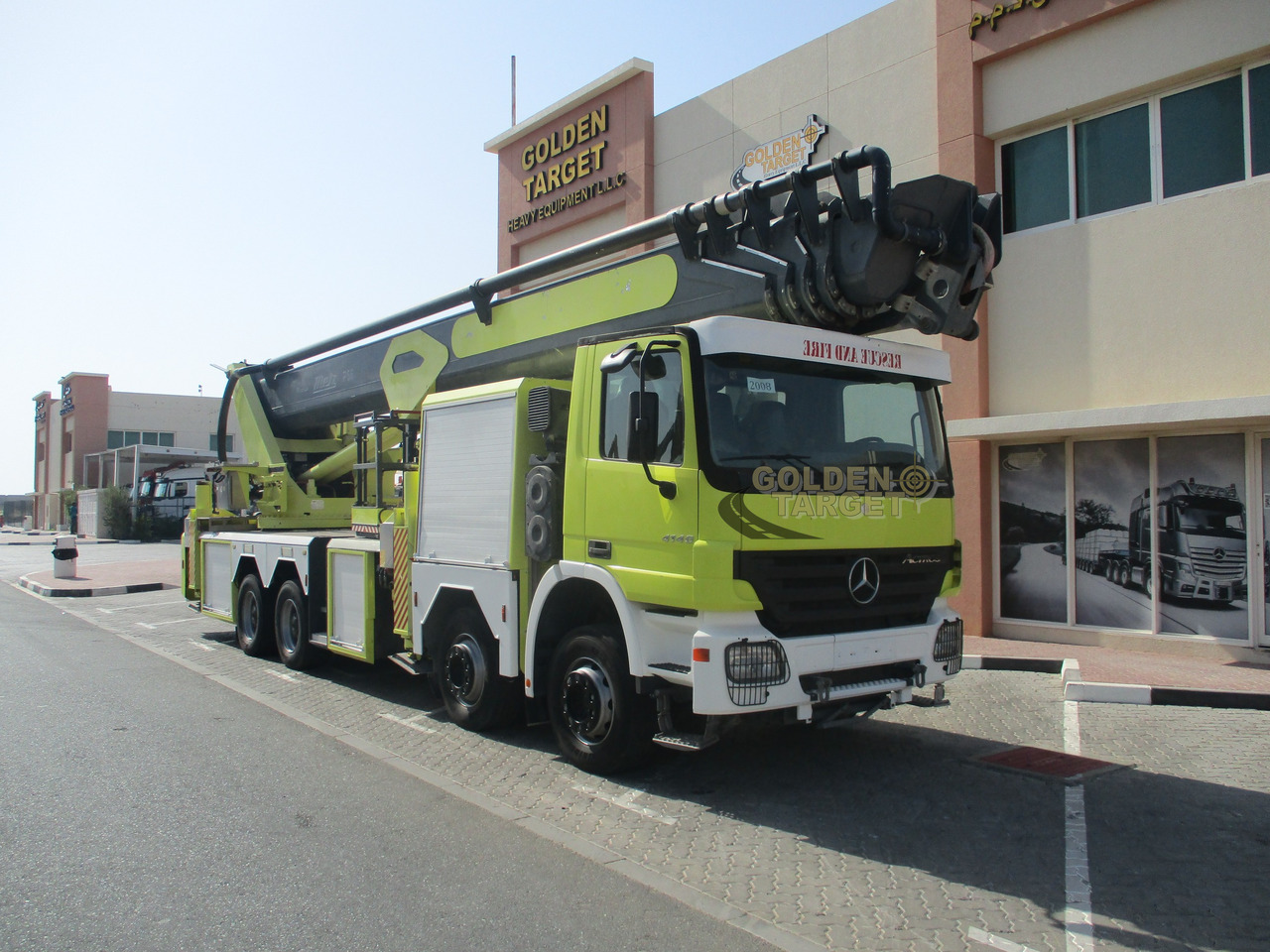Mercedes ACTROS 4140 8x4 METZ P56 Fire Truck - Autospeciala de stins incendii: Foto 1 Mercedes ACTROS 4140 8x4 METZ P56 Fire Truck - Autospeciala de stins incendii: Foto 1