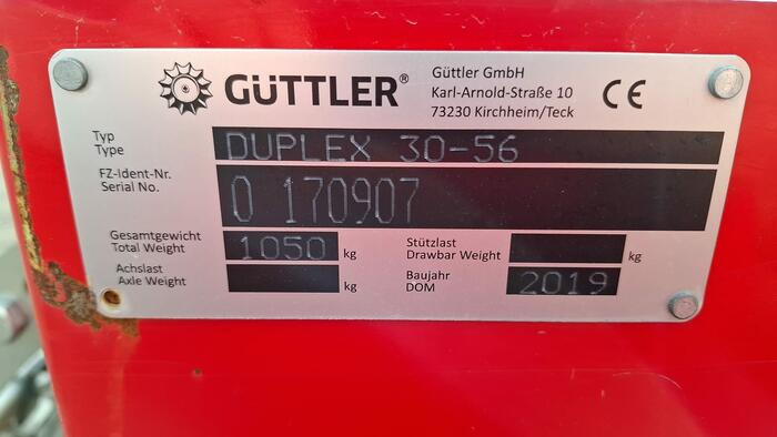 Güttler Prismenwalze Duplex 30-56 Frontpacker - Compactor agricola: Foto 5 Güttler Prismenwalze Duplex 30-56 Frontpacker - Compactor agricola: Foto 5