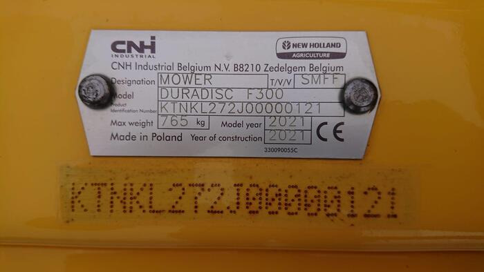 New Holland DuraDisc F 300 - Cositoare: Foto 5 New Holland DuraDisc F 300 - Cositoare: Foto 5