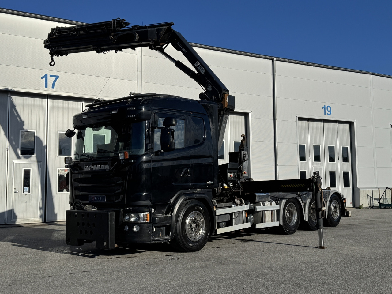 Kranväxlare Scania G450 LB 8X4*4 HNB -2015 | HIAB | Plogförberedd - Camion cu cârlig, Camion cu macara: Foto 1 Kranväxlare Scania G450 LB 8X4*4 HNB -2015 | HIAB | Plogförberedd - Camion cu cârlig, Camion cu macara: Foto 1
