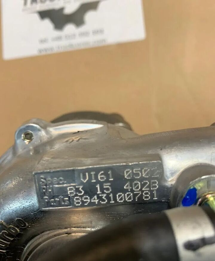 Nowa Turbosprężarka VI61 8943100781 Isuzu / Opel 1.5 TD 67 KM Co 8943100781  for car - Turbocompresor pentru Automobil: Foto 3 Nowa Turbosprężarka VI61 8943100781 Isuzu / Opel 1.5 TD 67 KM Co 8943100781  for car - Turbocompresor pentru Automobil: Foto 3