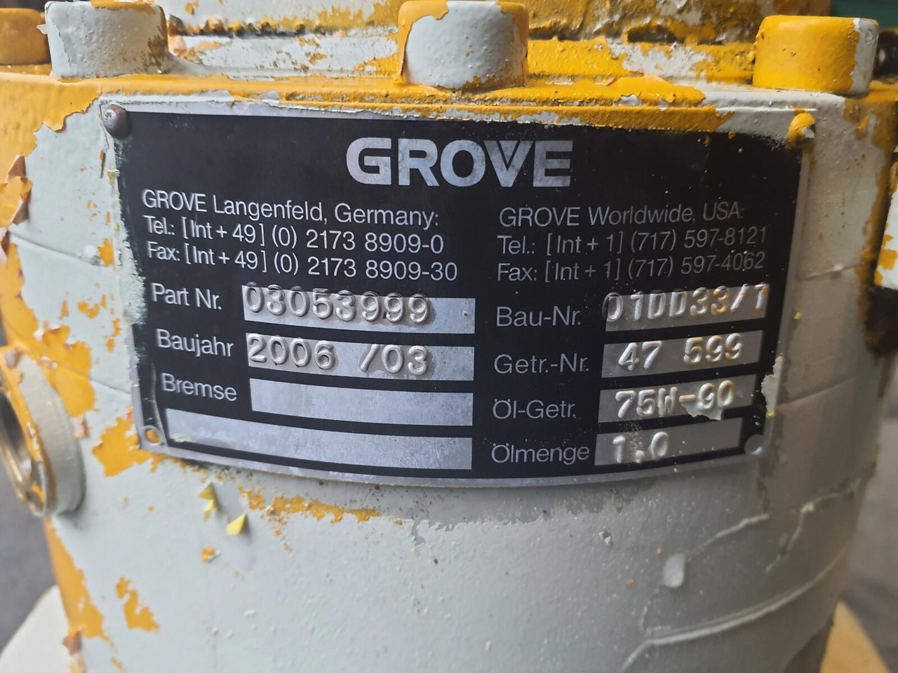 Grove GMK 5130-1 slewing gear - Reductor de rotire pentru Automacara: Foto 4 Grove GMK 5130-1 slewing gear - Reductor de rotire pentru Automacara: Foto 4