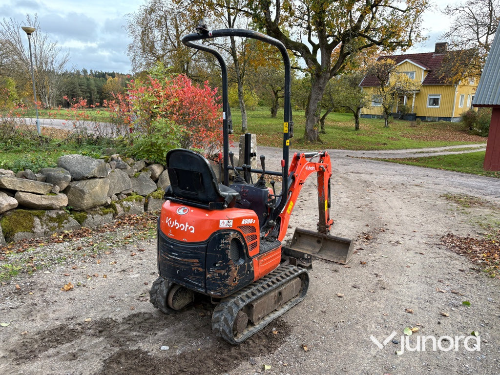 Minigrävare - Kubota, K008-3 - Mini excavator: Foto 5 Minigrävare - Kubota, K008-3 - Mini excavator: Foto 5
