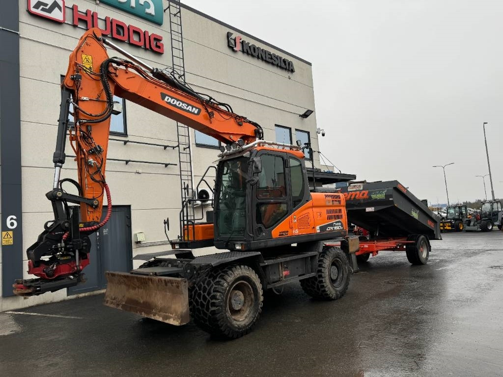 Doosan DX160W-5 KÄRRY, PYÖRITTÄJÄ YM. - Excavator pe roţi: Foto 2 Doosan DX160W-5 KÄRRY, PYÖRITTÄJÄ YM. - Excavator pe roţi: Foto 2